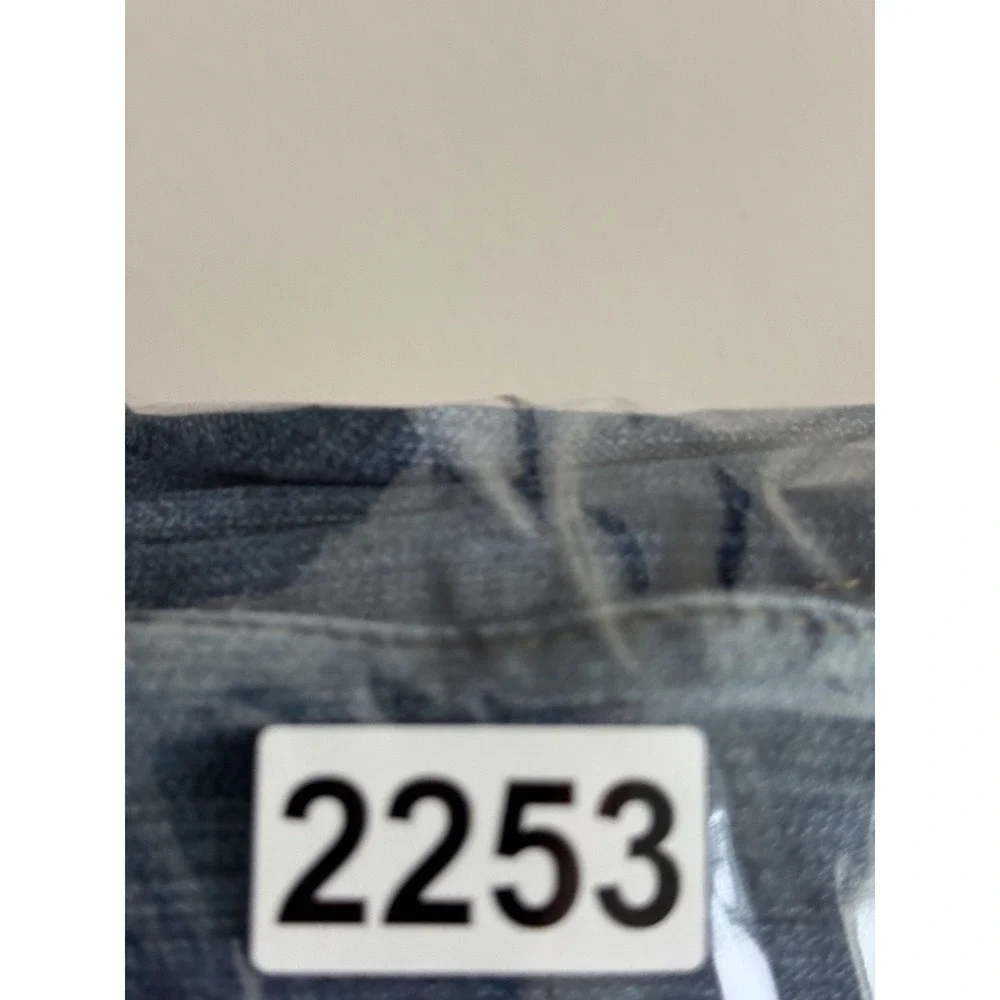 American Eagle Slim Straight Jeans Mens 33x34 Med Wash Blue Stretch Denim Casual